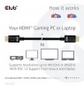 CLUB3D Ultra High Speed HDMI 4K120Hz, 8K60Hz Certified Cable 48Gbps M/M 2 m / 6.56 ft