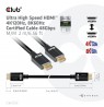 CLUB3D Ultra High Speed HDMI 4K120Hz, 8K60Hz Certified Cable 48Gbps M/M 2 m / 6.56 ft
