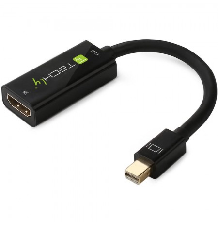 Techly IADAP MDP-HDMIF8K video cable adapter Mini DisplayPort HDMI Black