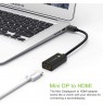 Techly IADAP MDP-HDMIF8K video cable adapter Mini DisplayPort HDMI Black