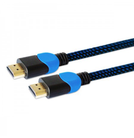 Cable SAVIO GCL-05 (HDMI M - HDMI M, 3m, black and blue color)
