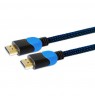 Cable SAVIO GCL-05 (HDMI M - HDMI M, 3m, black and blue color)