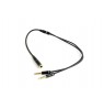 Cable GEMBIRD CCA-418M (Mini Jack x2 M - 4-Pin, Jack stereo 3,5 mm F, 0,20m, black color)