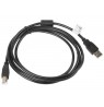 Cable Lanberg CA-USBA-11CC-0018-BK (USB 2.0 M - USB 2.0 type B M, 1,8m, black color)