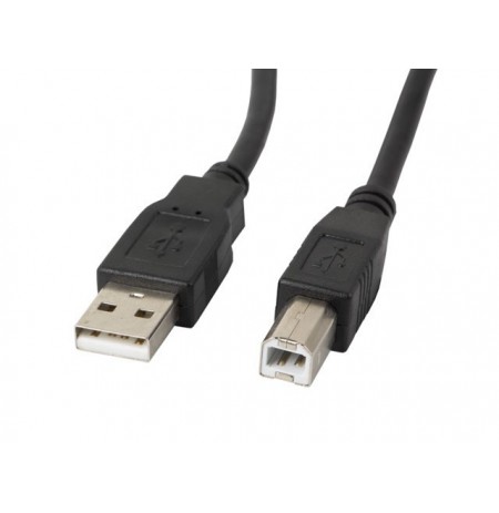 Cable Lanberg CA-USBA-11CC-0030-BK (USB 2.0 type A M - USB 2.0 type B M, 3m, black color)