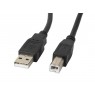 LANBERG CA-USBA-11CC-0030-BK cable USB 2.0 AM-BM with ferrite 3m black