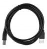 Cable Lanberg CA-USBA-10CC-0018-BK (USB 2.0 M - USB 2.0 M, 1,8m, black color)