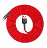 Baseus CATKLF-U09 mobile phone cable Black, Red 3 m USB A USB C
