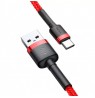 Baseus CATKLF-U09 mobile phone cable Black, Red 3 m USB A USB C