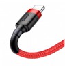 Baseus CATKLF-U09 mobile phone cable Black, Red 3 m USB A USB C