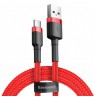 Baseus CATKLF-U09 mobile phone cable Black, Red 3 m USB A USB C