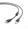 Cable GEMBIRD CCP-USB2-AMAF-6 (USB 2.0 type A F - USB 2.0 type B M, 1,8m, black color)