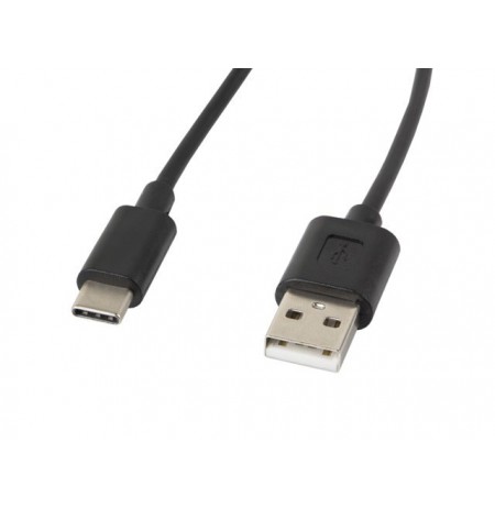 Cable Lanberg CA-USBO-10CC-0018-BK (USB 2.0 type A M - USB type C M, 1,8m, black color)