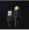 Green Cell KABGC06 USB cable 1.2 m USB A USB C Black