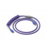 Glorious Coiled Cable Nebula, USB-C to USB-A, 1.37m - purple