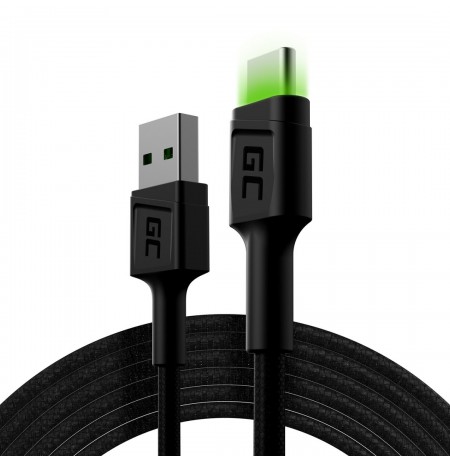 Green Cell KABGC13 USB cable USB 2.0 2 m USB A USB C Black