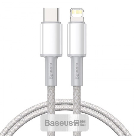Baseus CATLGD-02 lightning cable 1 m White