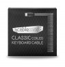 CableMod Classic Coiled Keyboard Cable USB-C to USB Type A, Carbon Grey - 150cm