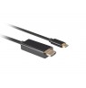 LANBERG CABLE USB-C(M)-daugiau HDMI(M) 1M 4K 60HZ BLACK