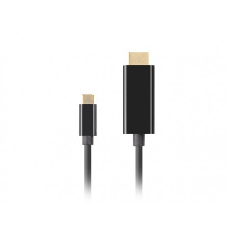 LANBERG CABLE USB-C(M)-daugiau HDMI(M) 3M 4K 60HZ BLACK