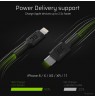 Green Cell KABGC07 lightning cable 1 m Black