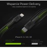 Green Cell KABGC07 lightning cable 1 m Black