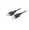 LANBERG CA-USBA-15CU-0010-BK cable USB 2.0 AM-BM with ferrite 1m black