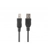 Lanberg CA-USBA-15CU-0010-BK kabel USB 1m 2.0 USB A-daugiau USB-B Black