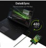Green Cell KABGC05 lightning cable 1.2 m Black