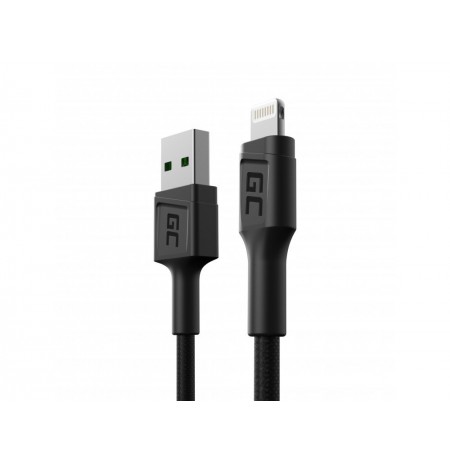 Green Cell KABGC24 lightning cable 0.3 m Black
