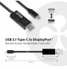 CLUB3D USB Type C Cable to DP 1.4 8K60Hz M/M 1.8m/5.9ft