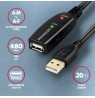 AXAGON ADR-220 Active USB 2.0 Extension Cable, USB-A Male/Female - 20m