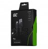 Green Cell Set 3x Ray Lightning Cable 30cm, 120cm, 200cm with white LED backlight, fast charging Apple 2.4A