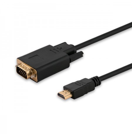 Adapter SAVIO CL-103 (HDMI M - D-Sub (VGA) M, 1,8m, black color)