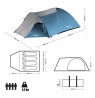 NILS CAMP NC6012 camping tent blue-grey
