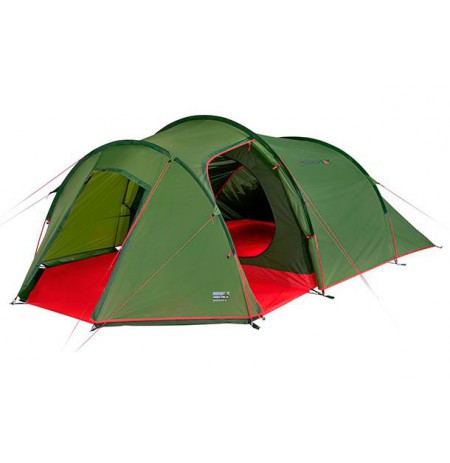 High Peak Goshawk 4 Green, Red Dome/Igloo tent 10307