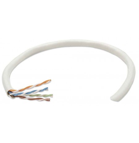 Intellinet Network Bulk Cat5e Cable, 24 AWG, Solid Wire, Grey, 305m, U/UTP, Box