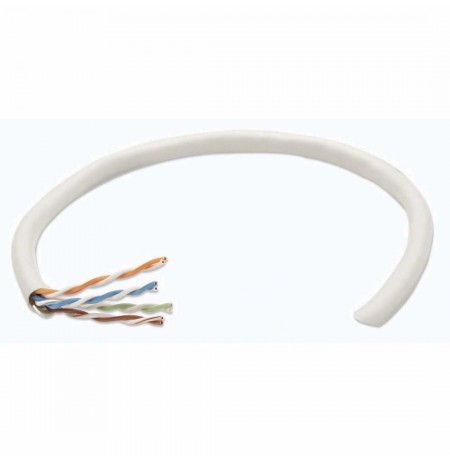 Intellinet Network Bulk Cat6 Cable, 23 AWG, Solid Wire, Grey, 305m, U/UTP, Box