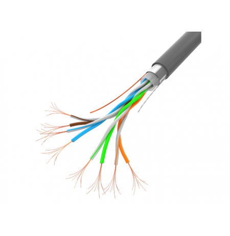Cable FTP Lanberg LCF5-11CC-0305-S (F/UTP, RJ45 - F/UTP, RJ45 , F/UTP, 305m, 5e, gray color)