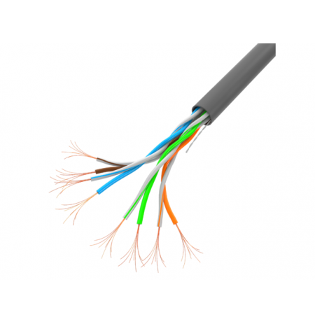 Cable UTP Lanberg LCU5-11CC-0305-S (U/UTP, 305m, 5e, gray color)