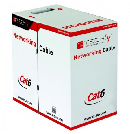 Techly ITP6-CCA-305-BL networking cable Blue 305 m Cat6 U/UTP (UTP)