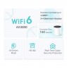 Router TP-Link AX3000 Dual-band (2.4 GHz/5 GHz) Wi-Fi 6 (802.11ax) White 3 Internal