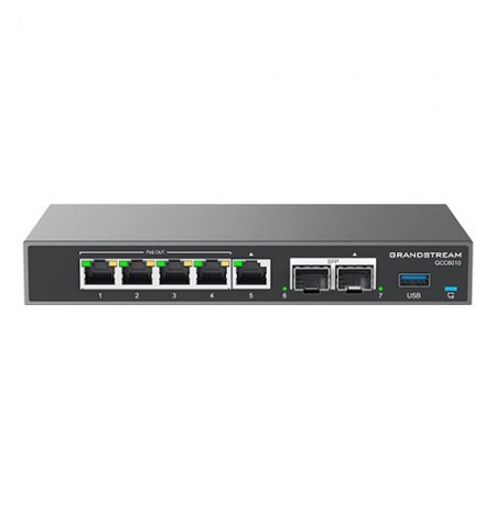 Grandstream GCC6010 UC+Networking (Router VPN, NGFW/UTM , Switch, Centrala IP) z 2x2.5 Gb SFP i 5xGbE