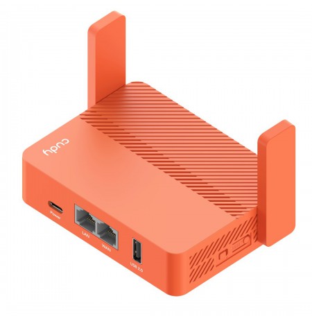 Cudy AC1200 wireless router Fast Ethernet Orange