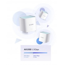 D-Link Eagle Pro AI AX1500 Dual-band (2.4 GHz / 5 GHz) Wi-Fi 6 (802.11ax) White 1 Internal