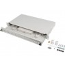 LANBERG 24XSC SIMPLEX / 24XLC DUPLEX RACK 19" 1U FIBER OPTIC DISTRIBUTION FRAME GRAY + ACCESSORIES