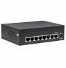 Intellinet 8-Port Gigabit Ethernet PoE+ Switch, IEEE 802.3at/af Power over Ethernet (PoE+/PoE) Compliant, 60 W, Desktop (Euro 2-
