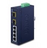 Planet ISW-621TF network switch Unmanaged L2 Fast Ethernet (10/100) Black