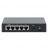 Intellinet 5-Port Gigabit Switch with PoE Passthrough, 4 x PSE PoE ports, 1 x PD PoE port, IEEE 802.3at/af Power-over-Ethernet (