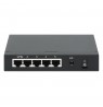 Intellinet 5-Port Gigabit Switch with PoE Passthrough, 4 x PSE PoE ports, 1 x PD PoE port, IEEE 802.3at/af Power-over-Ethernet (